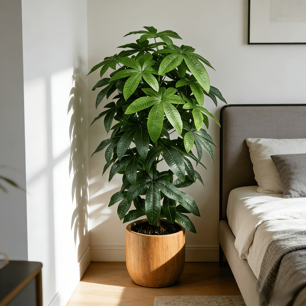 Een kunstmatige geldboom Pachi - Ficus Lyrata Tree recensie en prijs